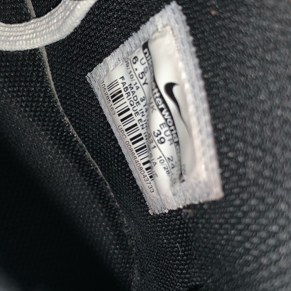 NIKE AIR FORCE ONE BLACK GREY MID VELCRO SNEAKER - Picture 7 of 7